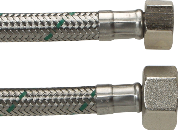 Neoperl Softpex tilslutningsslange 300 mm. 1/2 L x 3/8 L. Rustfri flet. Koldt & varmt vand. NEOFLEXSPX DN8