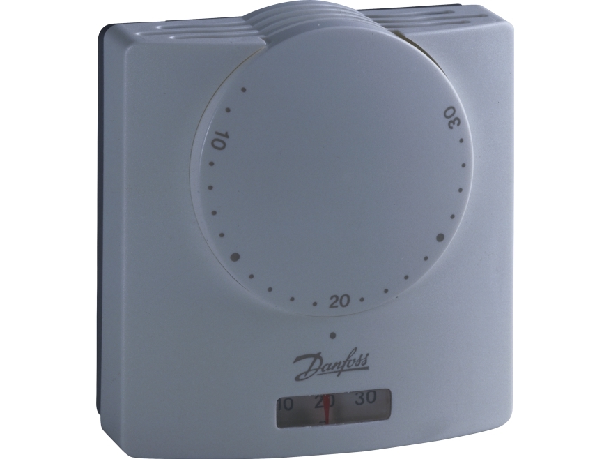 Danfoss rumtermostat RMT-230 8-30°C 230V med termometer og natsænkning