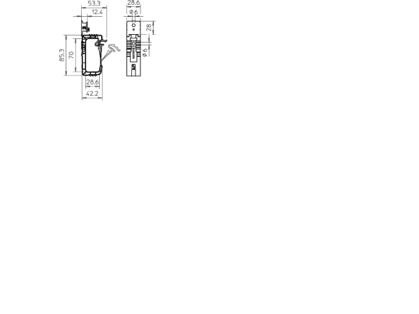 Kabelholder. 2031/20 - Max 20 Kabler ø10mm., Lyseg