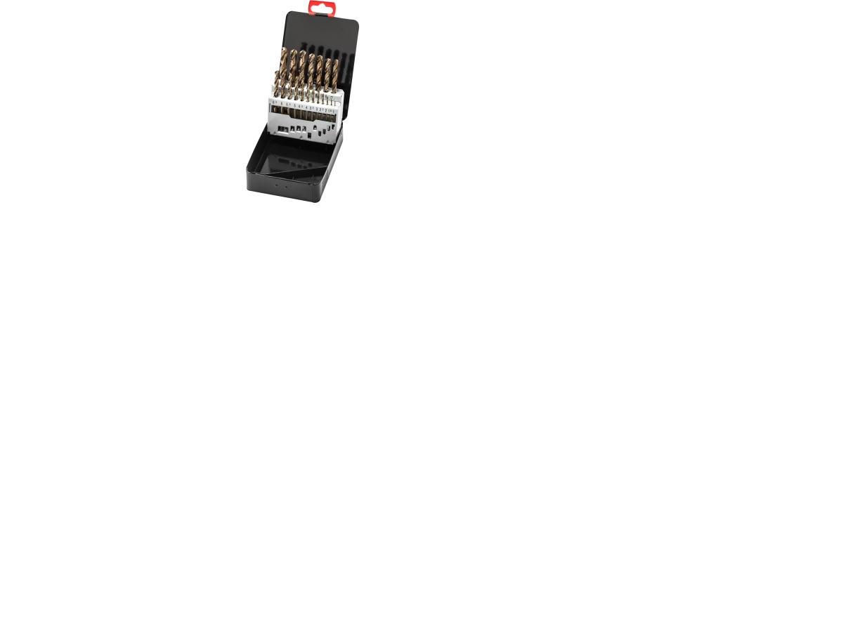 Thürmer HSSE cobalt sæt 1-10mm Thürmer cobalt bor sæt 1-10mm med 0.5mm spring 19stk.