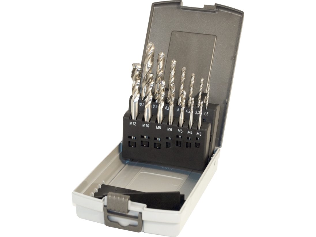 Thürmer Tools Spiraltap hssco+bor kass. 3-12 mm