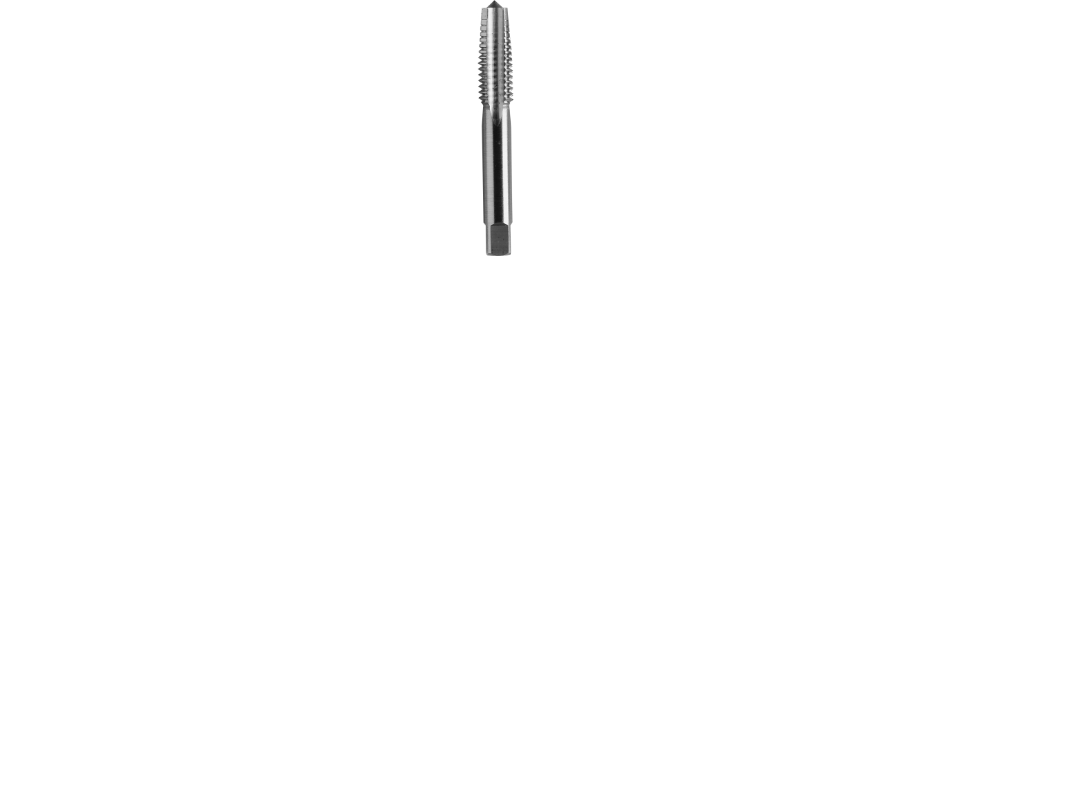 THÜRMER TOOLS Snittap HSS DIN352 spids M3 metrisk gevind, stigning 0,5mm