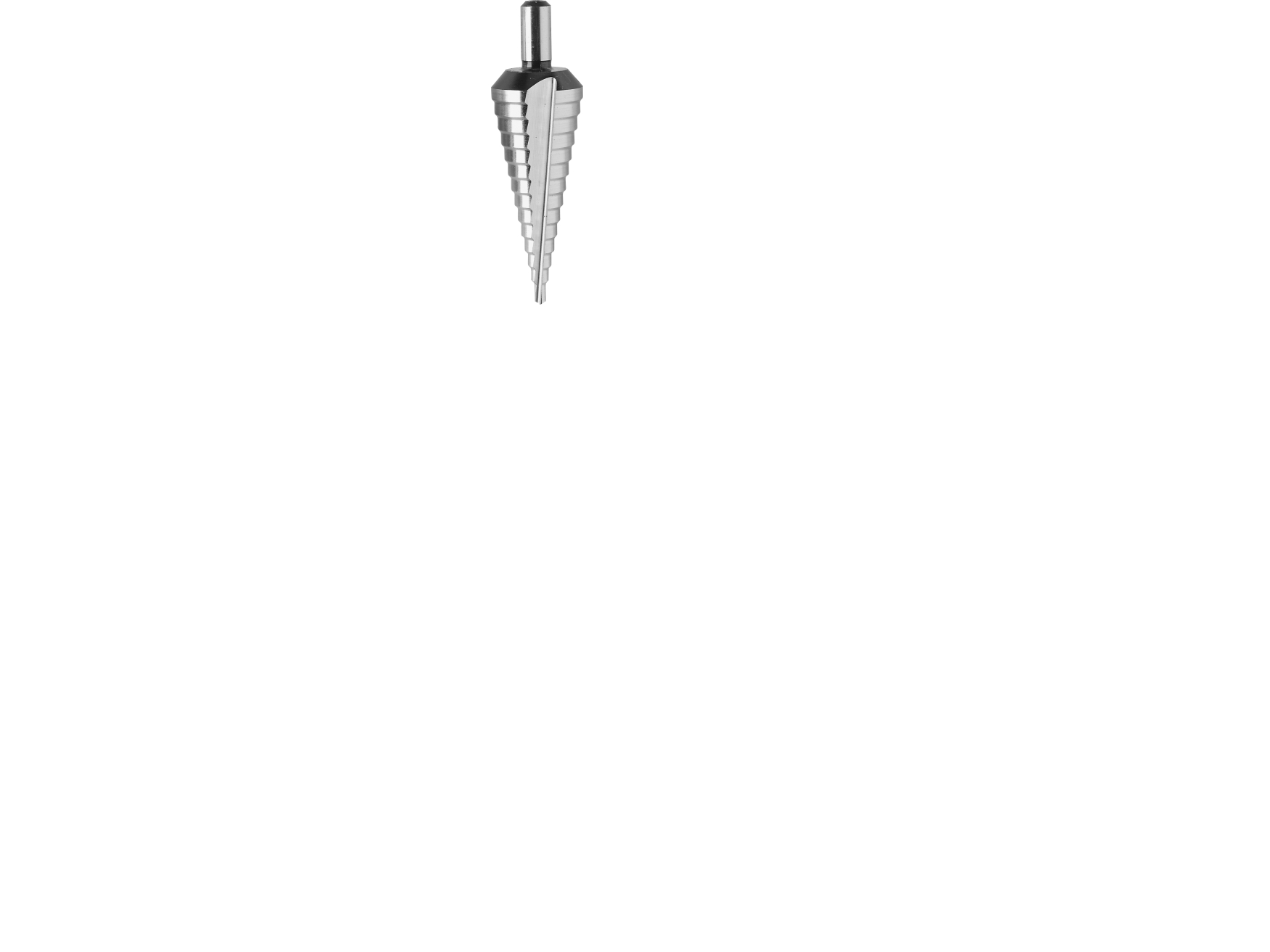 THÜRMER TOOLS Trappebor 6-37mm, 12 trin skaft Ø10mm