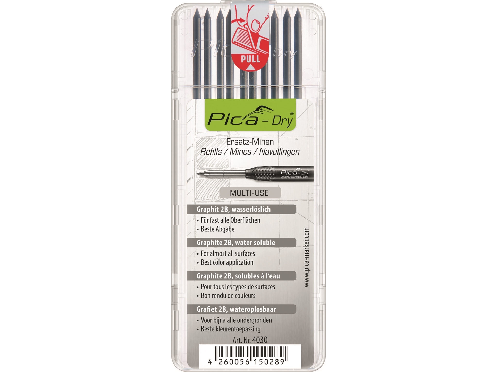 Pica Dry dybhuls erstatnings stifter grafit