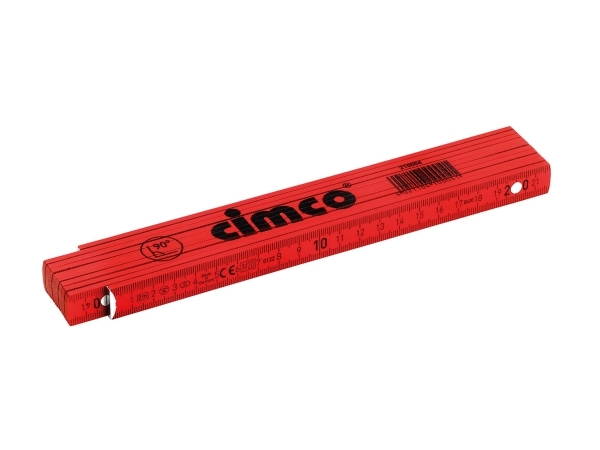 Cimco 210004, Træ, Sort, Hvid, Metric, mm/mm, 2 m