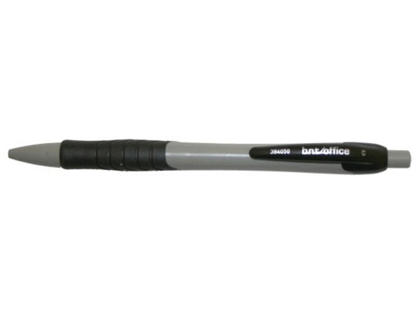 Pencil BNT 0,5mm lysgrå/sort m/gummi greb og viskelæder - (12 stk.) billede