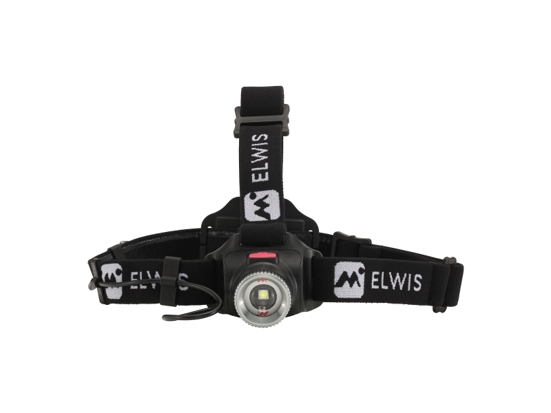 ELWIS LIGHTING Elwis PRO Daylight H800R genopladelig pandelampe, 800lm, rødt night-light lys foran, rødt safety lys bag, zoom