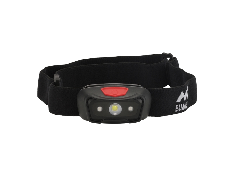 ELWIS LIGHTING Elwis PRO Aktiv H360R pandelampe, genopladelig, 360 lumens, rødt night-light lys