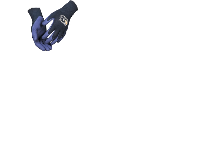 ATG Handske MaxiFlex® Elite S.10 fingerdyppet strikhandske i  nylon/lycra med nitril belægning i håndfladen og fingerspidserne