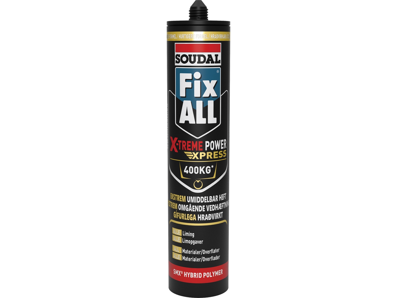 FixAll X-treme Express montagelim 280 ml hvid