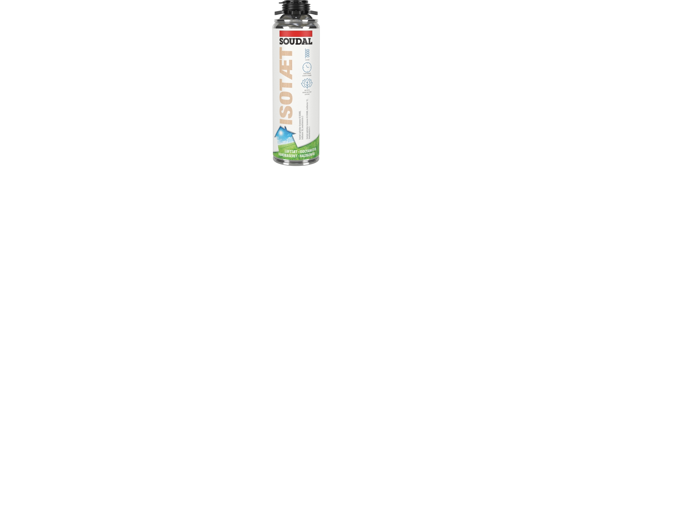 Soudal fugemasse 500ml - Isotæt hvid, vandbaseret opskummende fugemasse/spartelmasse