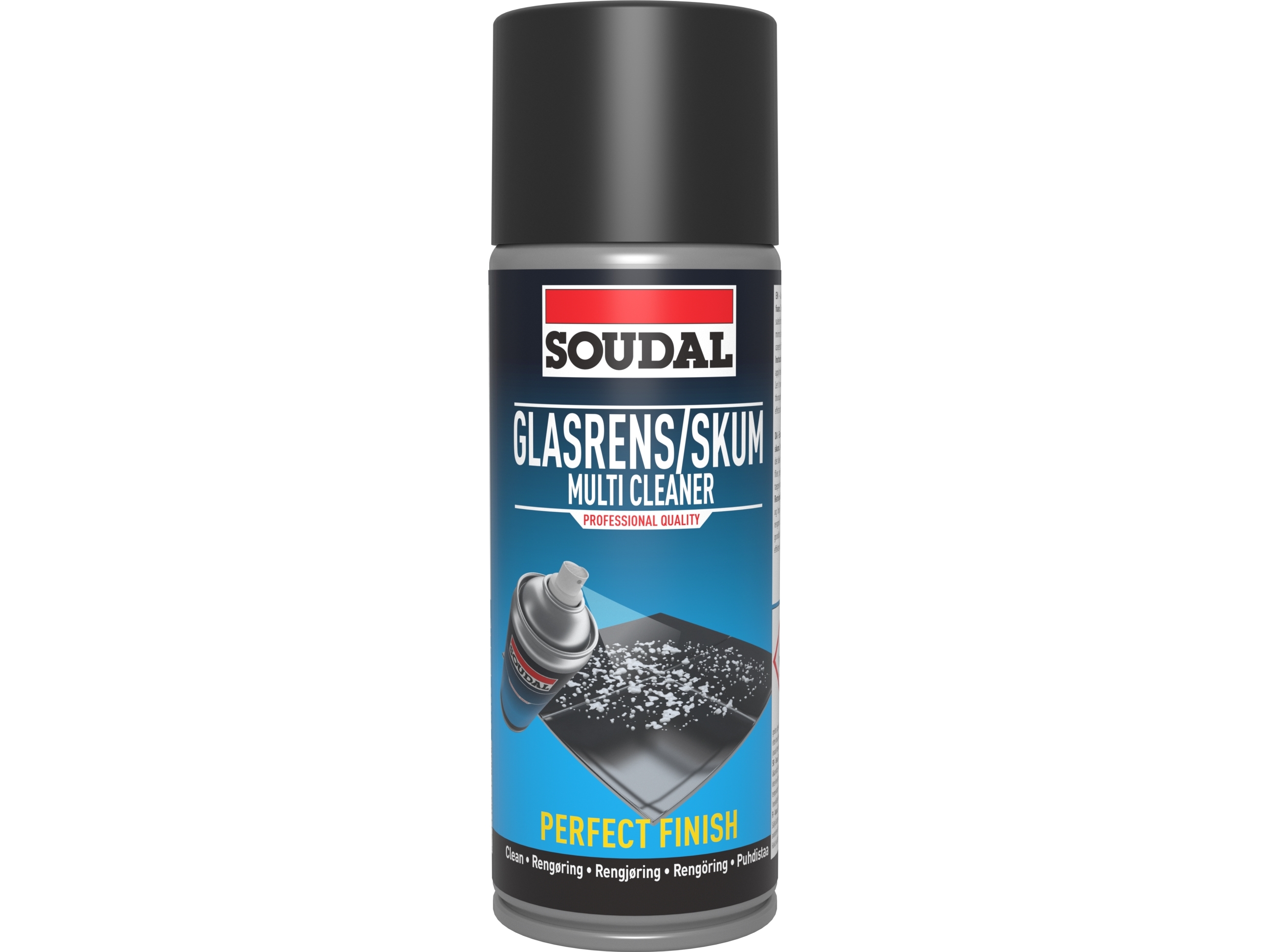 SOUDAL Rengøringsmiddel til glatte overflader såsom glas, emaljerede klinker, plast, laminat samt metal.
