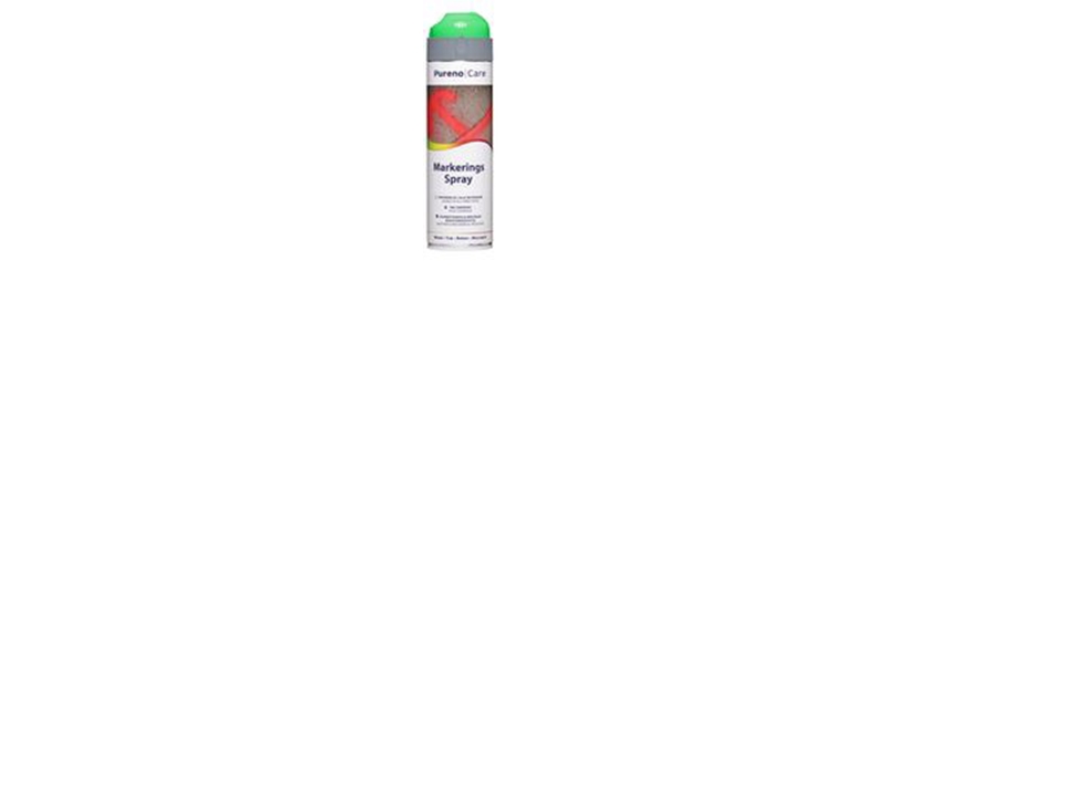 Pureno Markeringsspray Grøn 500ml 360grader Metal Træ Beton Murværk