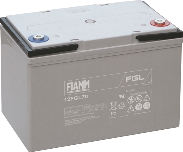 Fiamm 10 års bly-akkumulator 12v/70ah.