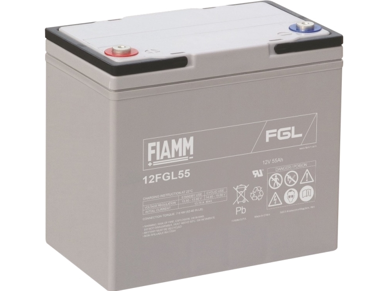10 Års Fiamm Blybatteri 12v/55Ah Long Life
