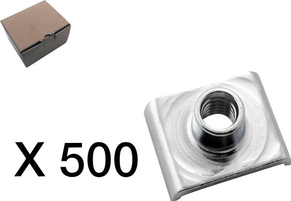CUBIC Møtrikstykke, M10, skinnesystem, pakke med 500 stk.