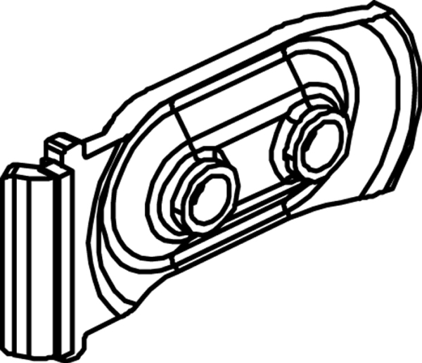 Sprossebeslag, smal 4618-0000