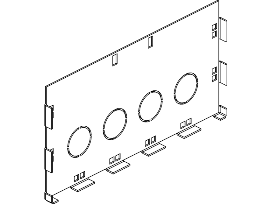 CUBIC Klasse II: Bagplade, bund