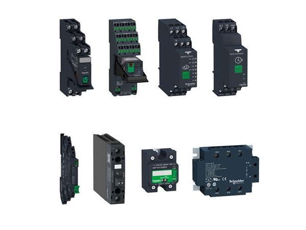 SCHNEIDER ELECTRIC RXM stikbensrelæ med LED og 4 C/O kontakter på 6A og 230 VAC forsyning