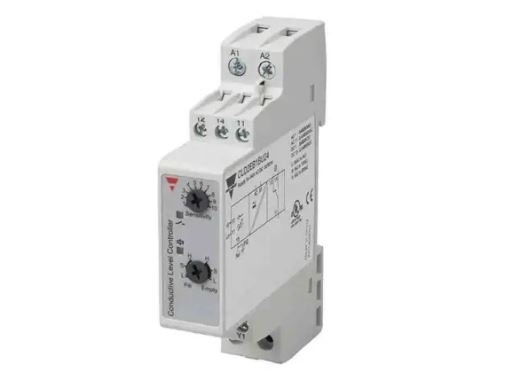 Carlo Gavazzi Niveauforstærkerrelæ 2 niveauer 24-240vac/dc din-skinne 8a relæ b: 18mm