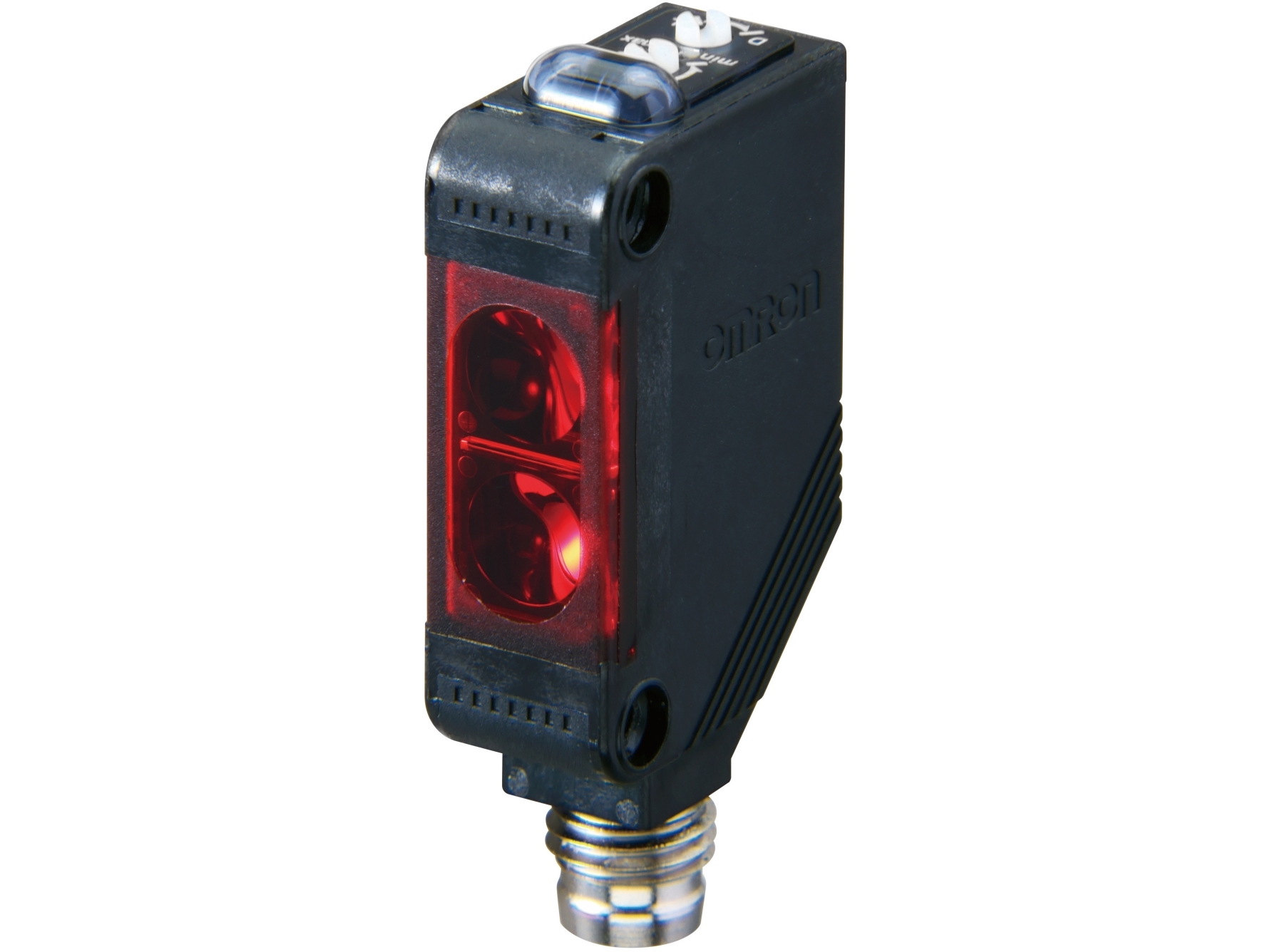 OMRON Photoelectric sensor, rectangular housing, red LED, retro-reflective, 4 m, PNP, Light-ON/Dark-ON, M8 4-pin connector