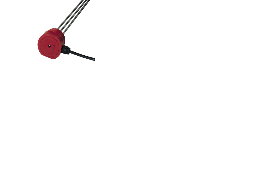 Carlo Gavazzi Elektrodeføler 1000mm 112"rg med kabel 3 elektroder isolerede nylon-hoved aisi316