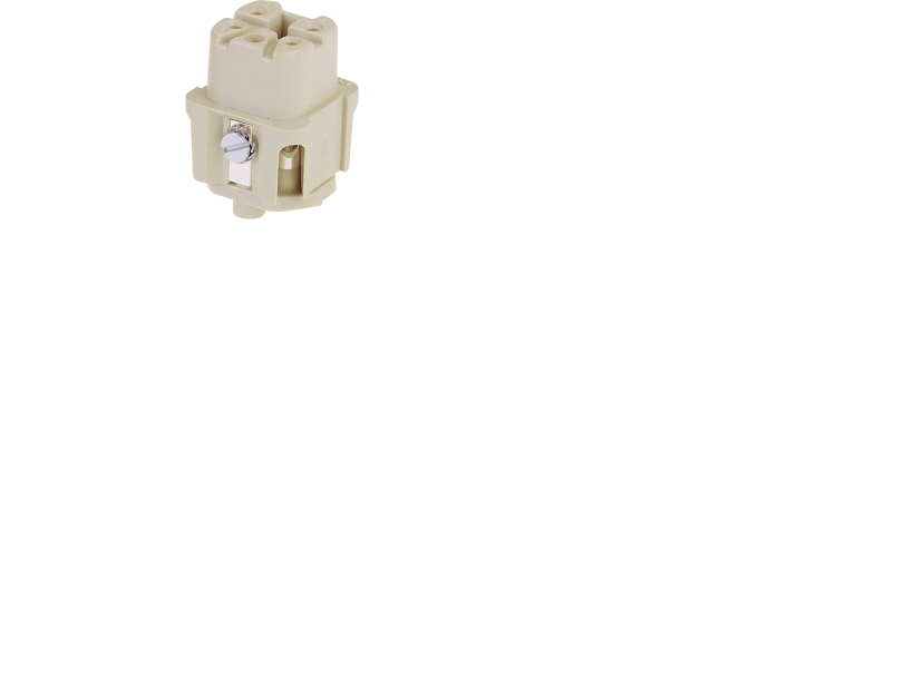 HARTING Stikindsats HAN 3 A hunstik skrueterminal maks 2,5mm2, 10A 4 polet + jord