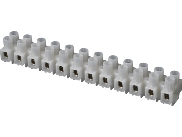 Klemrække 12x2,5 mm² med trådbeskytter og på fod Polyamid, transparent halogenfri