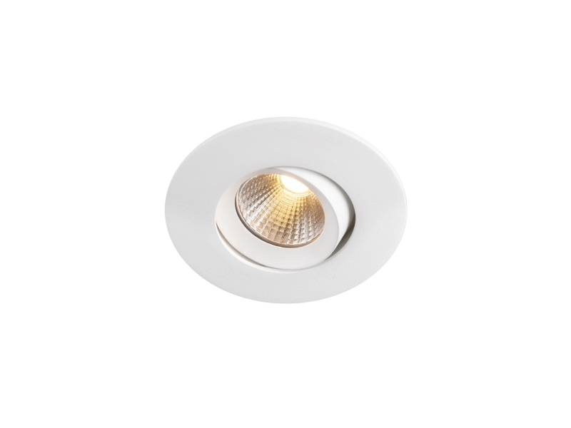 LED-downlight Optic S Quick ISO Hvid 2700K, 275lm, Ra>95, 3SDCM, 36°, 4,5W, IP44. Fasedæmpbar driver inkluderet.