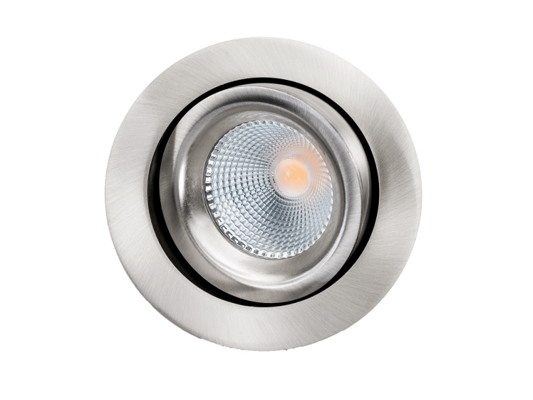 SG Junistar Lux IsoSafe indbygningsspot, 2700K, børstet stål