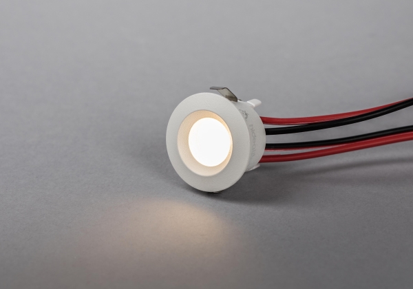 Core Smart LED-minidownlight 45° Hvid 2700K, 55 lm Ra>90, SDCM3, 1,2W, 350mA. Klemrække 4x0,2-0,75mm2.