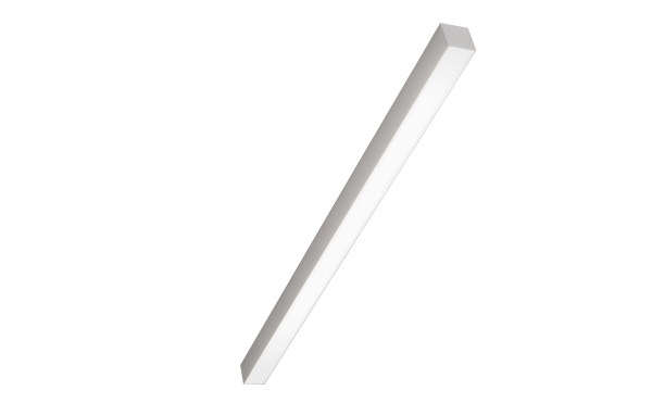 LQ60 LED II Påbyg 19W 4000K Ra>80 2300Lm, DALI/Switch&Dim, Opal afskærmning, Hvid ral 9016 gl. 25