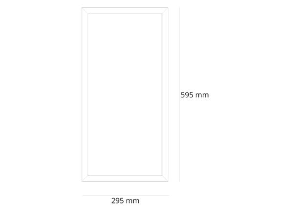 SG ARMATUREN Sense Basic 300x600 Hvid 2220lm 4000K Ra>80 On/Off