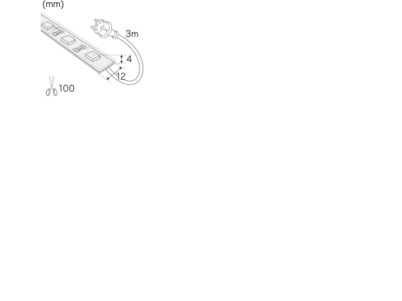 LEDstrip 230V IP65 HighLum 4000K 10m, 120°, 15W/m, 1500lm/m, Ra>80. Levetid L70 90.000 timer. Leveres i 10m. PROFESSIONEL