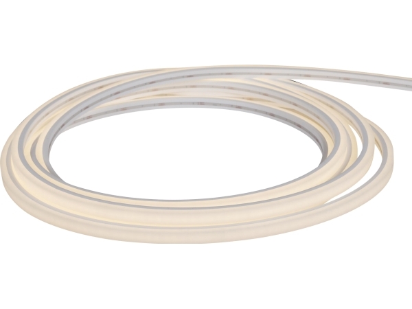 LED-strip Neon Mini 24 V IP67 3000 K 5 m, 160°, 10 W/m, 760 lm/m, Ra>80. Levetid L90 100.000 t. Leveres i 5 m.