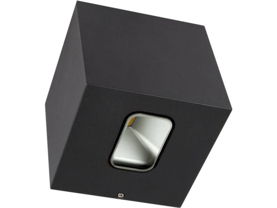 Vægarmatur Cube I G2 Antracit 3000K, 155lm, 60° spredningsvinkel. Integreret fasedæmpbar driver. 4W, IP65, IK10.