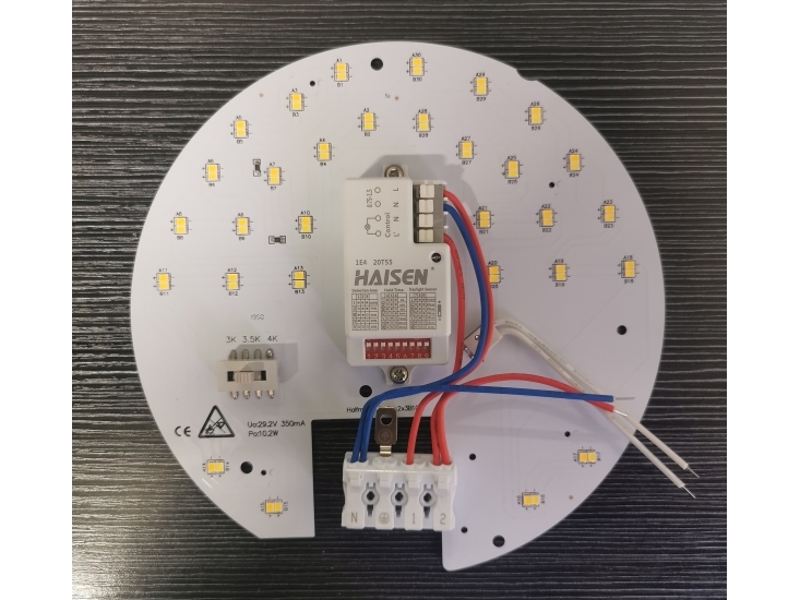 Ocus PCB Halvskærm/Slids/Kryds on/of, CCT, med Micro-bølgesensor, 4 polet klemme