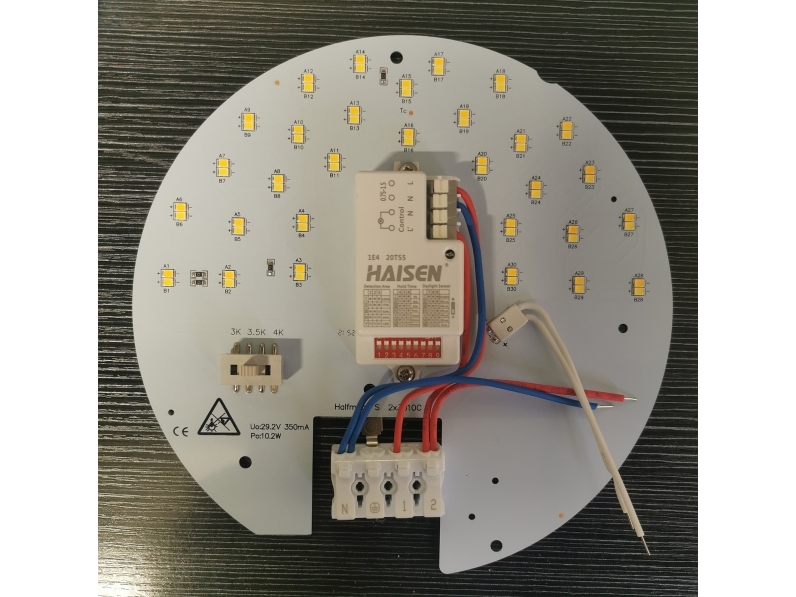 Solar Light Ocus CCT LED-Board Halvskærm med Mikrobølgesensor 4-polet
