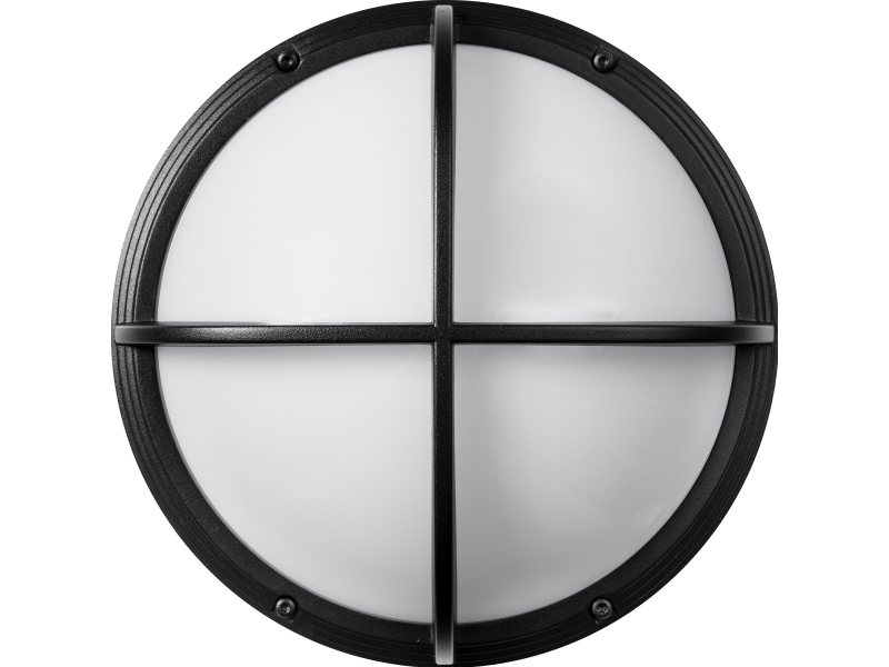 Ocus Kryds 12W LED 6W-12W, 3000-3500-4000K, Mikrobølge Sensor, Sort RAL9005