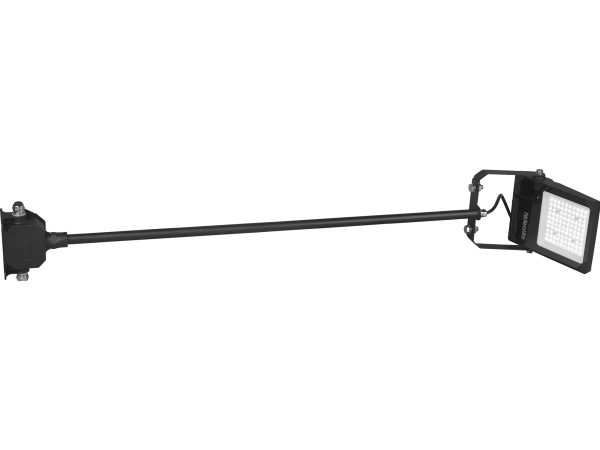 Skiltebelysning Scout G2 Sign 100 S 4000 K Asym, 50 W, 7100 lm, 80°x150° spredning. IP66, IK08.