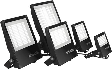 Projektør Scout G2 M 4000 K Asym, 100 W, 14000 lm, 80°x150° spredning. IP66, IK08. Inkl. 2 m kabel.