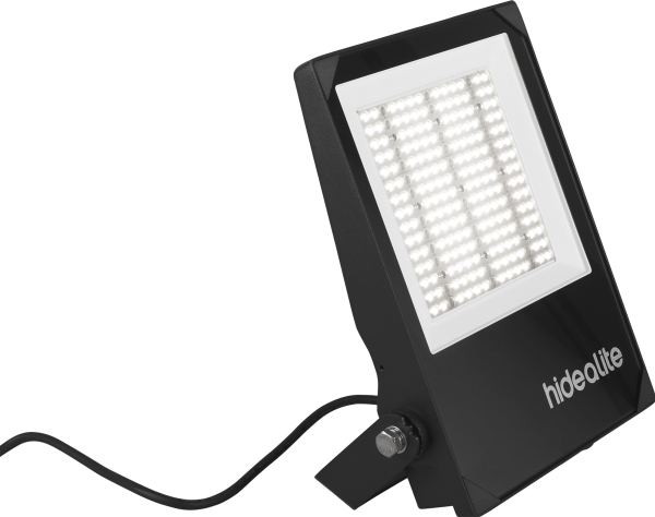 Projektør Scout G2 L 4000 K Asym, 150 W, 21050 lm, 80°x150° spredning. IP66, IK08. Inkl. 2 m kabel.