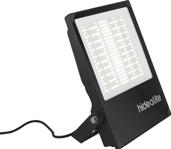 Projektør Scout G2 XL 4000 K Asym, 200 W, 28000 lm, 80°x150° spredning. IP66, IK08. Inkl. 2 m kabel.