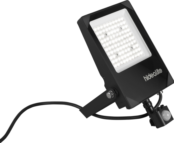 Spotlight Scout G2 S 4000 K Asym PIR, 50 W, 7100 lm, 80°x150° spredning. IP66, IK08. Inkl. 2 m kabel.