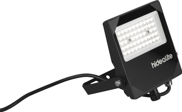 Projektør Scout G2 XS 4000K Asym, DIP-Power 10 W/20 W/30 W, 1500-4250 lm. 80°x150° spredning. IP66, IK08. Inkl. 2 m kabel.