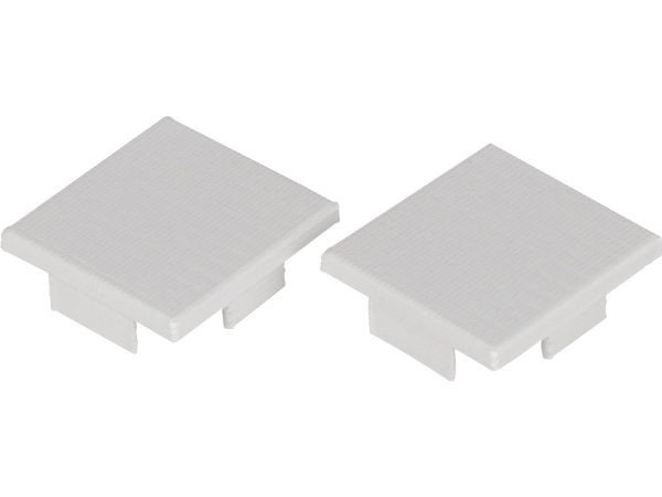 Endestykke Art High Alu 2 stk., til E-7504026 Profil Art High 2m Alu PROFESSIONEL