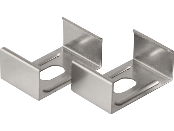 Beslag Art Alu 2 stk., passer til aluminiumsprofilerne Art Low og Art High i aluminiums-udgave.