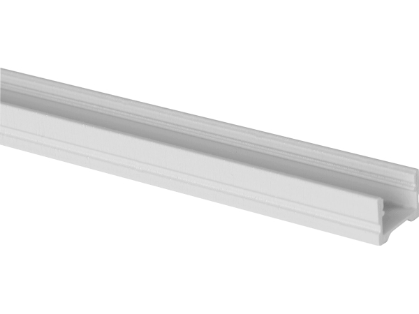 Aluminiumprofil Art Low 2m, anodiseret lav U-profil til belysning inde og ude, Max kølingseffekt 18 W/m
