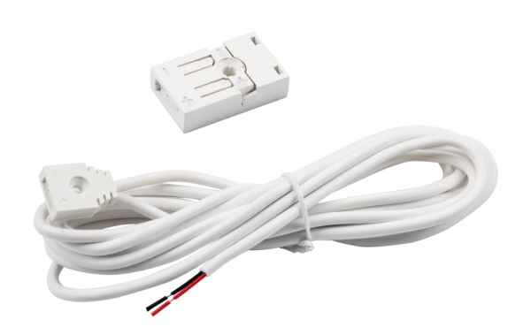 SlimLine: Tilslutningsledning fra driver til LED-skinner, 3000 mm, hvid - SG Armaturen