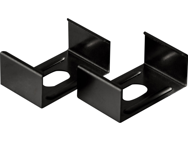 Beslag Clips Art Sort 2 stk., passer til aluminiumsprofilerne Art Low og Art High i sort udgave. PROFESSIONEL